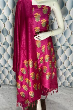 Semi Tussar Silk Dress