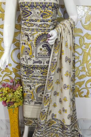Cotton Khadi Silk Dress