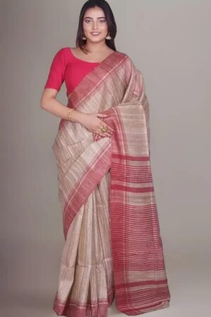 Tussar Ghiccha Silk Sarees