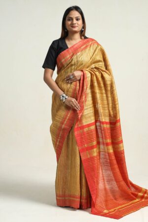 Tussar Ghiccha Silk Sarees